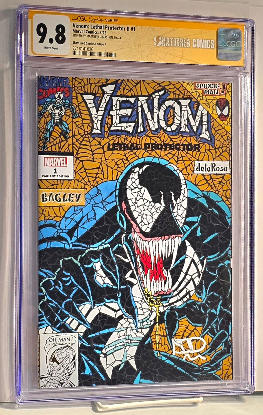Venom: Lethal Protector ll #1A Signed by Matthew Dimasi CGC SS 9.8