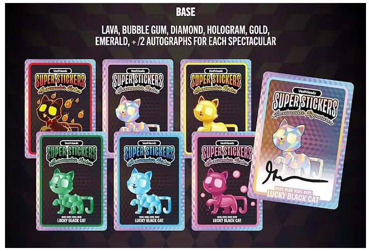 VeeFriends 2026 VeeFriends Super Stickers Spectacular Series Hanger Pack (White Ice Parallels)