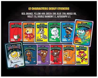 VeeFriends 2026 VeeFriends Super Stickers Spectacular Series Hanger Pack (White Ice Parallels)