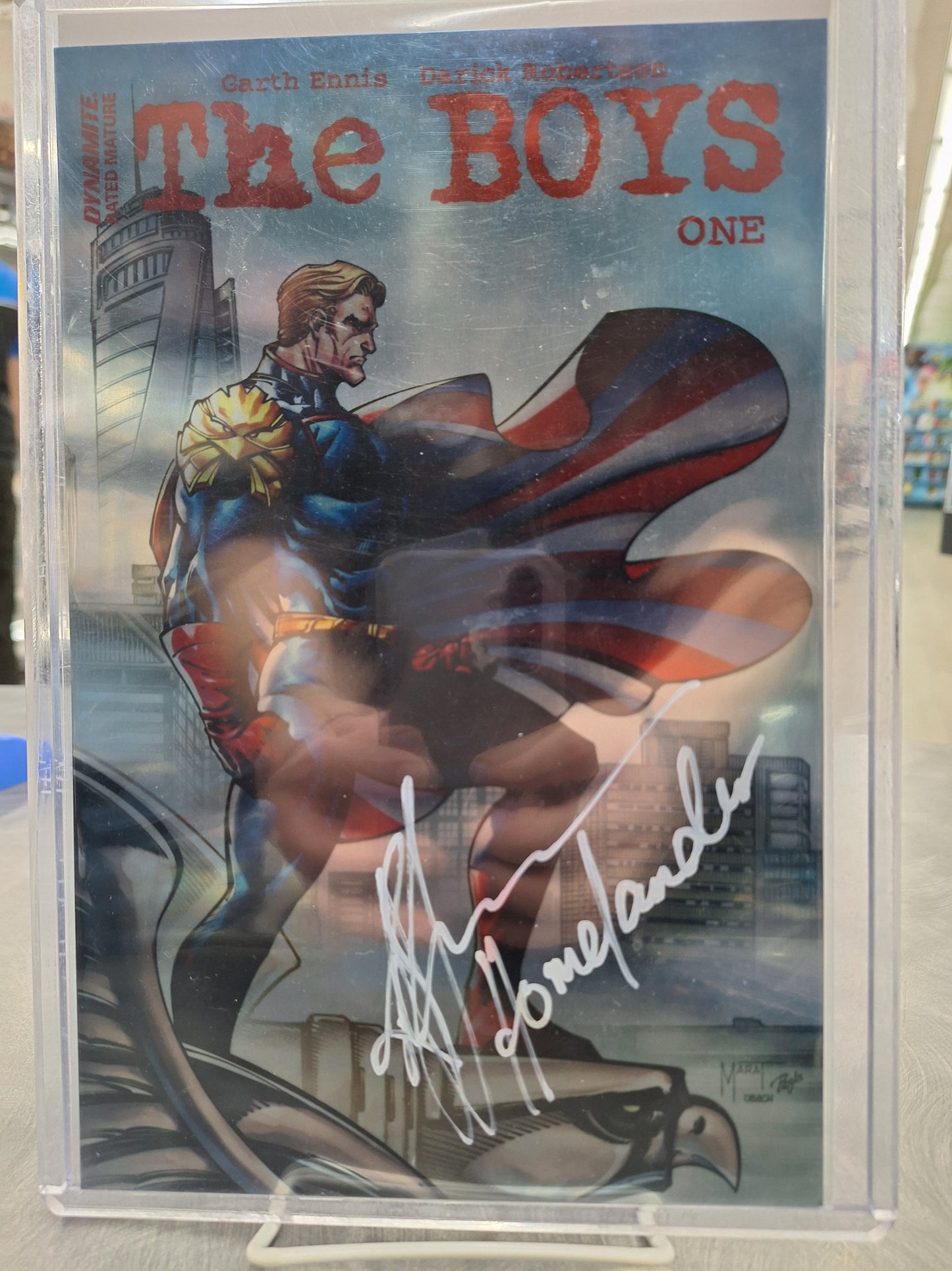 The Boys #1 Metal Cover - Signed Anthoni Starr