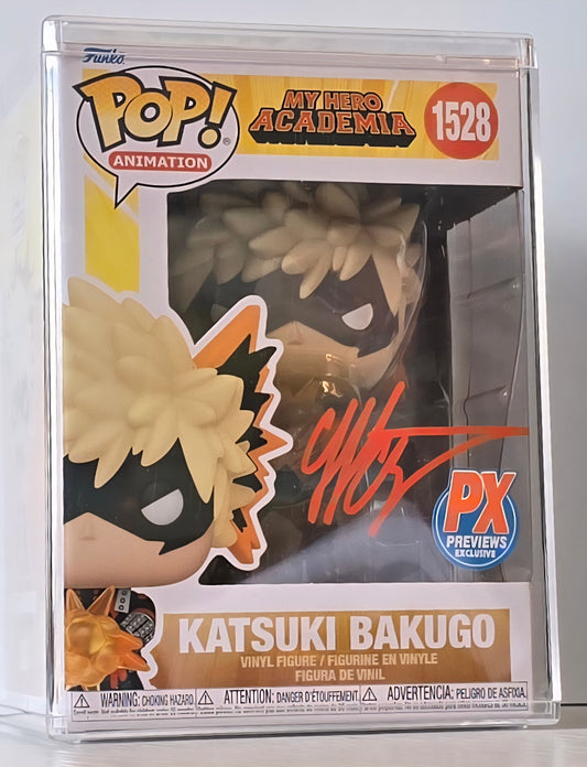 Funko Pop! Animation: MHA - Katsuki Bakugo #528 PX Exclusive Signed by Clifford Chapin
