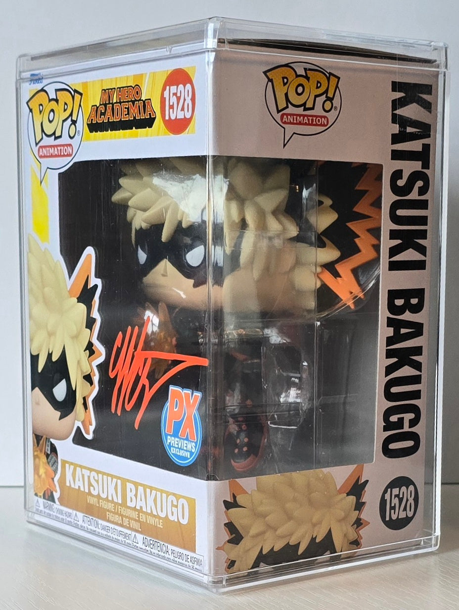 Funko Pop! Animation: MHA - Katsuki Bakugo #528 PX Exclusive Signed by Clifford Chapin