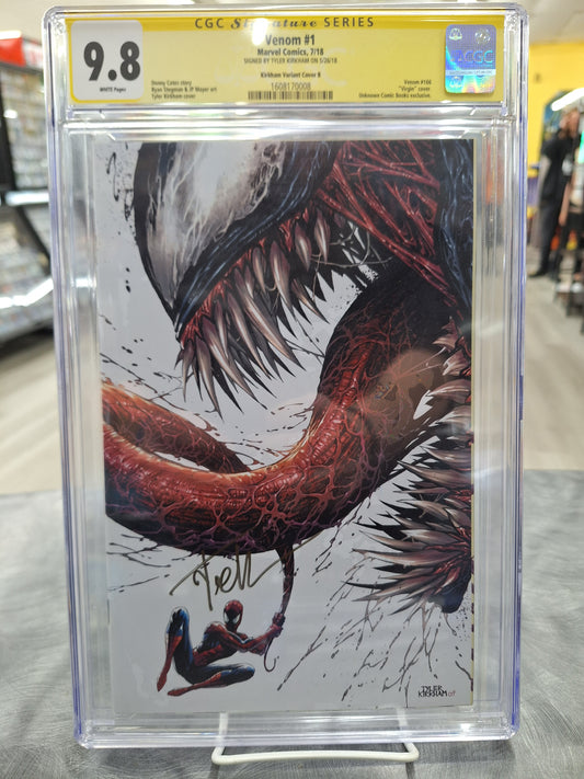 Venom #1 - CGC 9.8 - Signed Tyler Kirkham - 2018