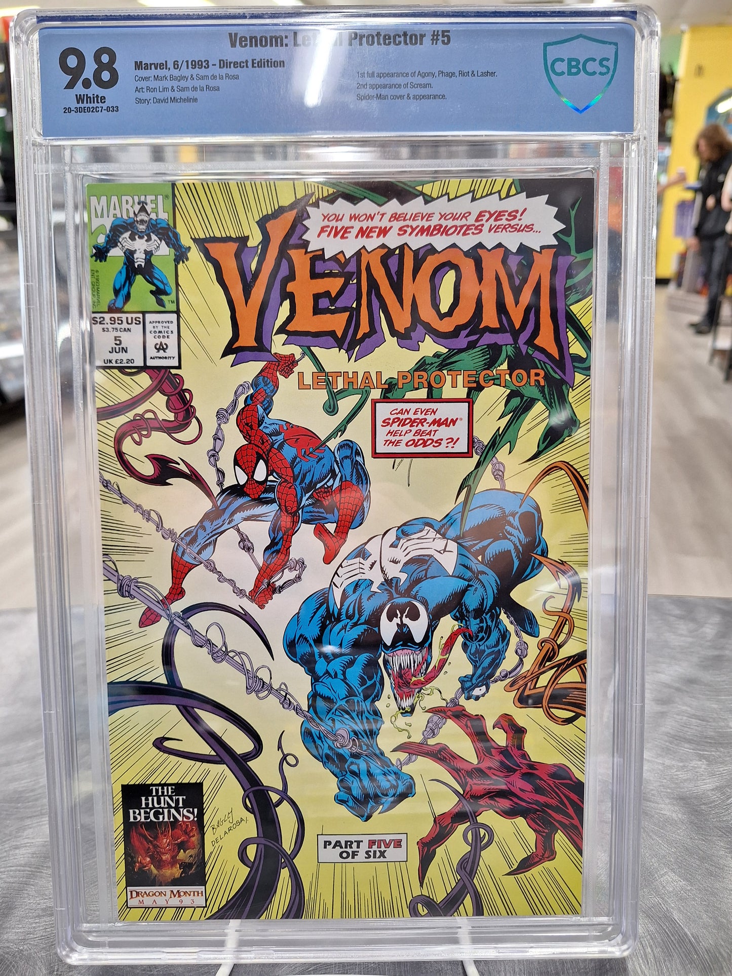Venom Lethal Protector #1-6 - CBCS 9.8 ALL - 1993