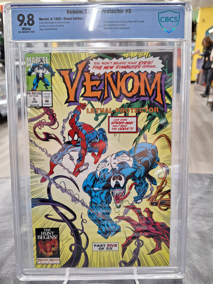 Venom Lethal Protector #1-6 - CBCS 9.8 ALL - 1993