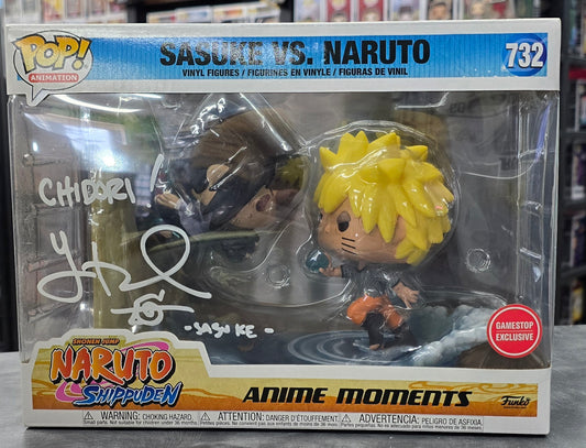 Funko Pop! Animation SIGNED - Sasuke vs. Naruto #732 Yuri Lowenthal (Sasuke)