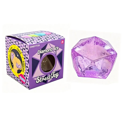 CANDYTIDE Glow-in-the-Dark Diamond Ice Squeeze Squishy Toy