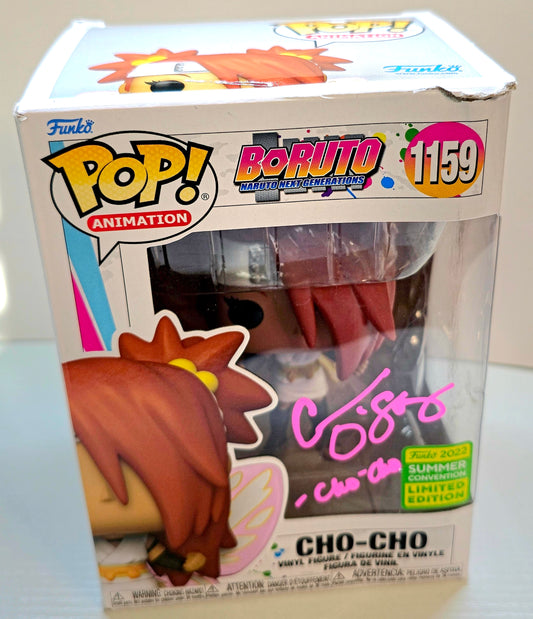 SIGNED - Funko Pop! Animation: Boruto: Cho-Cho Signed by Colleen O'Shaughnessey