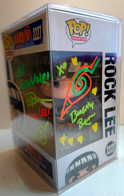 SIGNED - Funko Pop! Animation: Naruto - Rock Lee #2227 -SIGNED by Brian Donovan