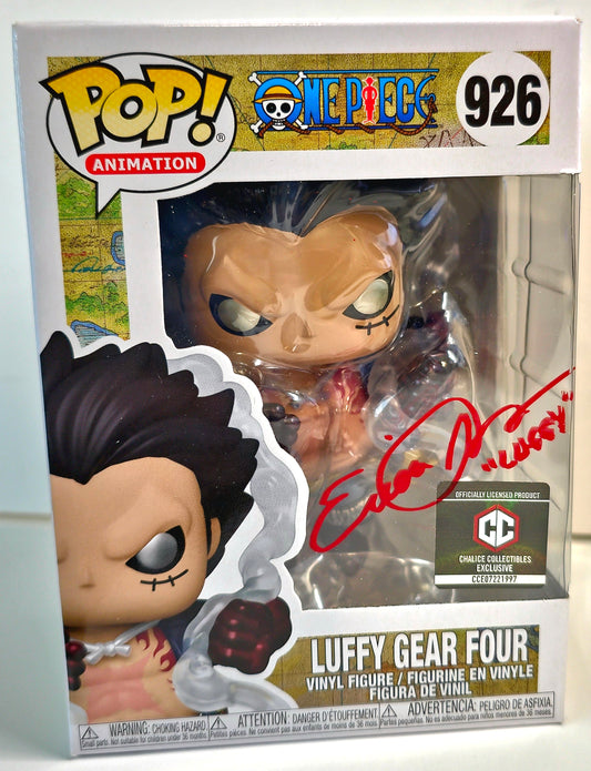 SIGNED - Funko Pop! Animation: Luffy Gear Four Signed by Erica Schroeder -#926 - SIGNED