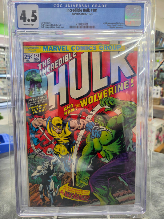 Incredible Hulk #181 - CGC 4.5