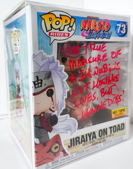 SIGNED - Funko Pop! Rides: Naruto Shippuden: Jiraiya On Toad #73 - SIGNED