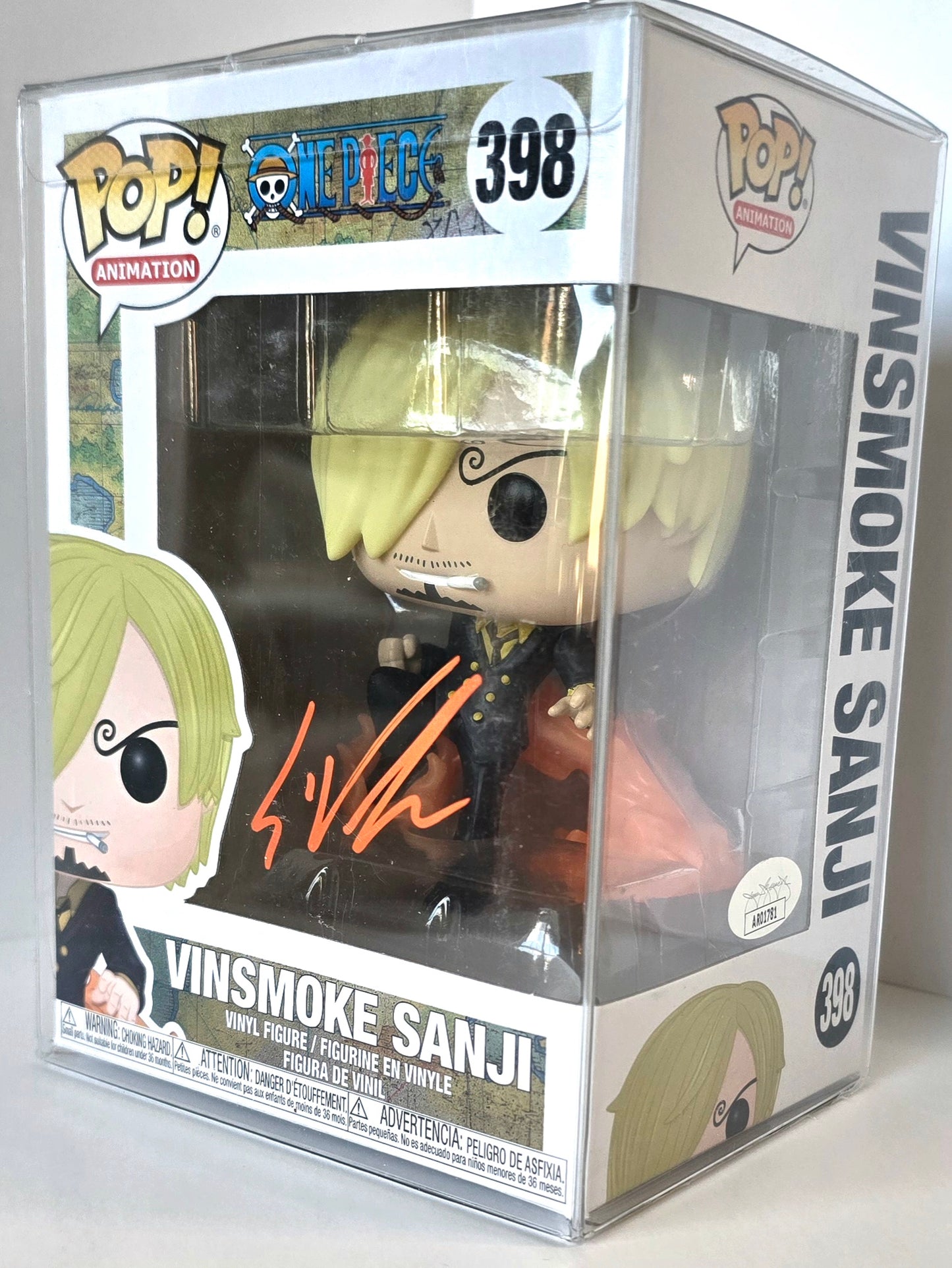 SIGNED - Funko Pop! Animation: One Piece: Vinsmoke Sanji #398 - SIGNED