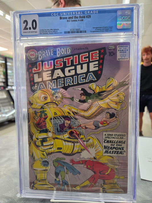 Brave and the Bold #29 - CGC 2.0 - 2nd Appearance Justice League of America