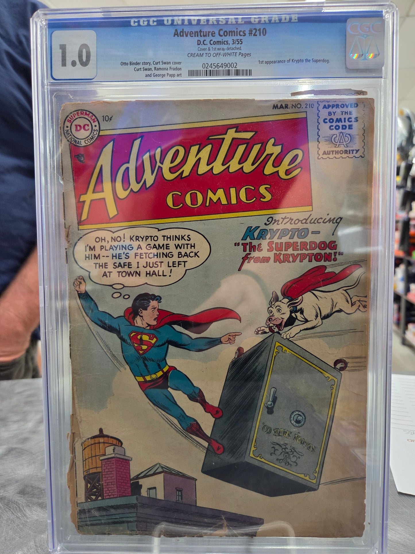 Action Comics #210 - CGC - 1st App Krypto