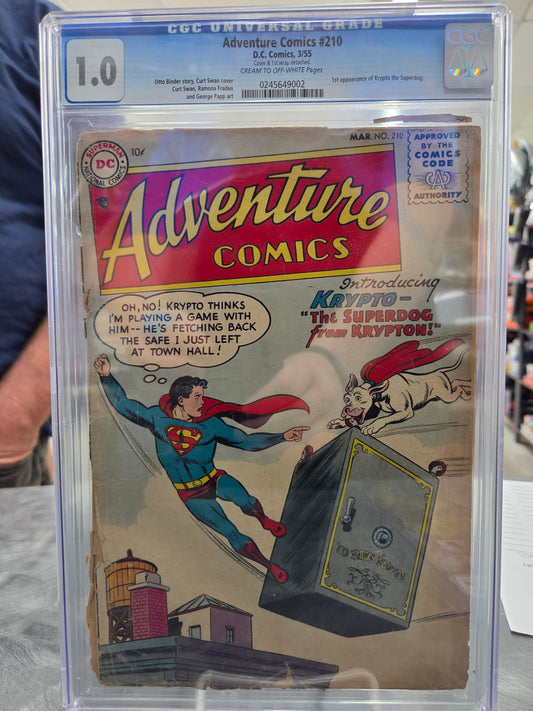 Action Comics #210 - CGC - 1st App Krypto