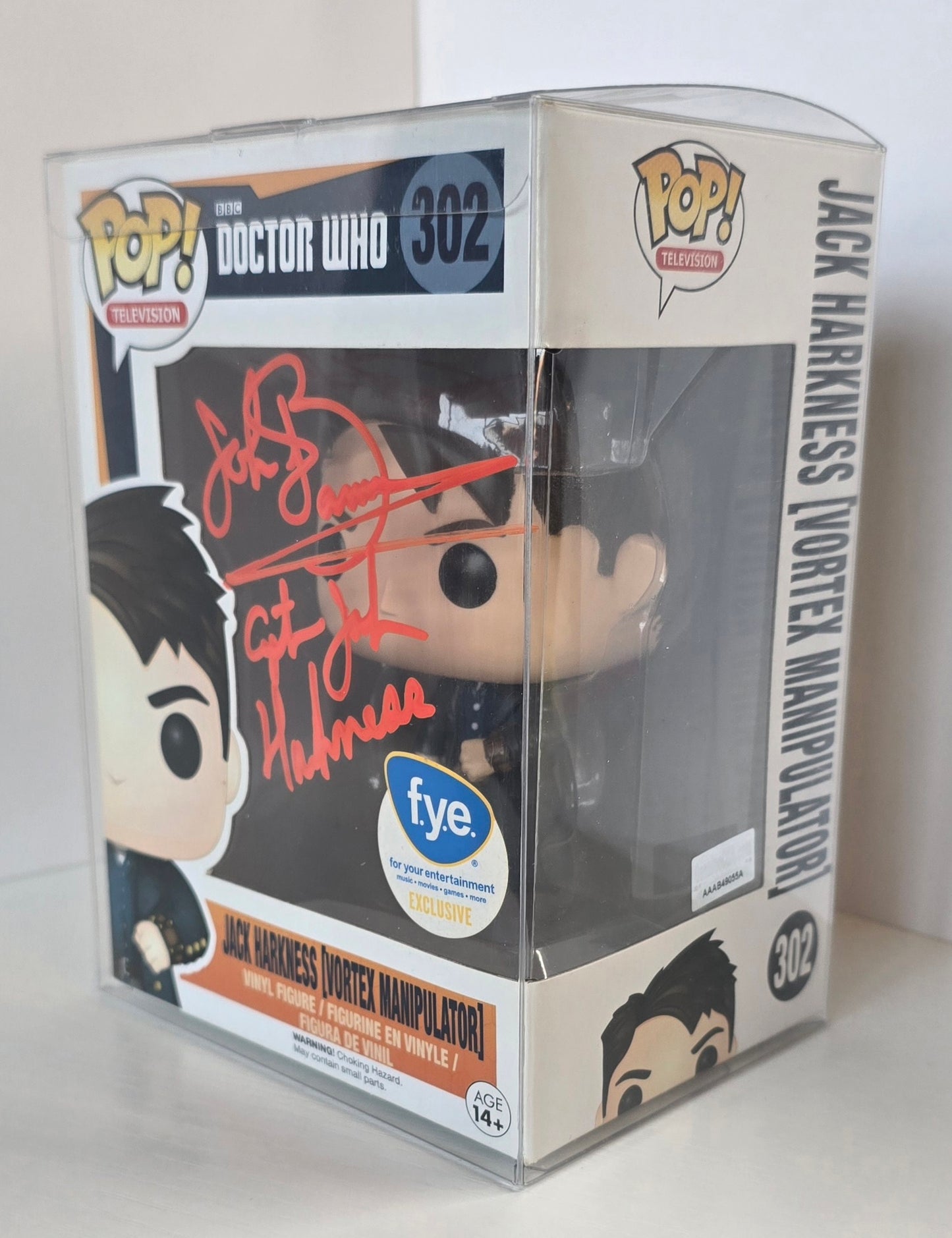 SIGNED - Funko POP! Television: Doctor Who #302 Jack Harkness - SIGNED