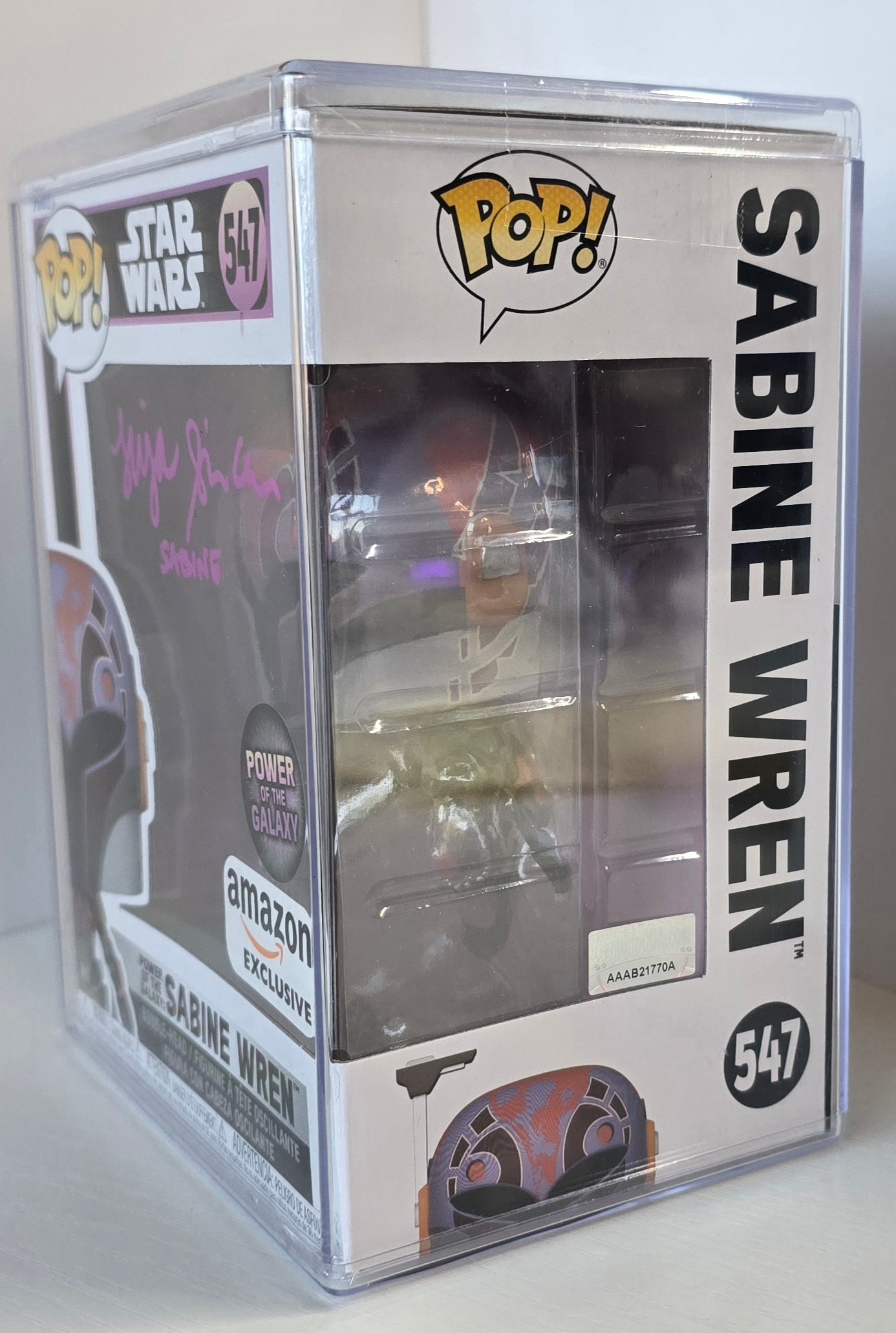 SIGNED - Funko POP! Star Wars: Sabine Wren #547 - SIGNED