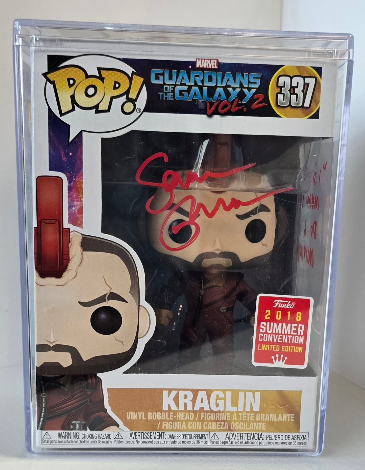 SIGNED - Funko POP! Guardians of the Galaxy: Kraglin #337 - SIGNED