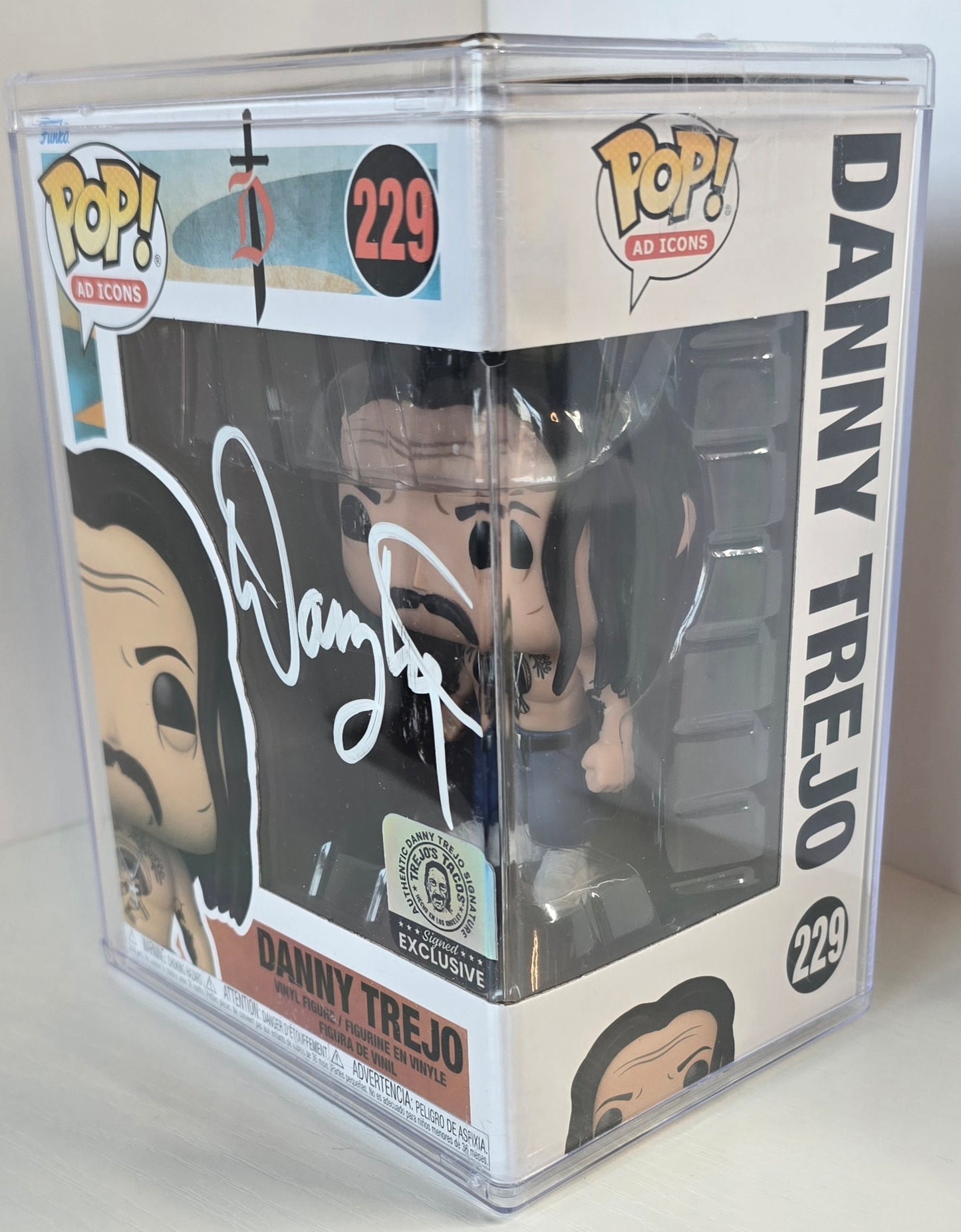 SIGNED - Funko POP! Ad Icons: Danny Trejo #229 Exclusive - SIGNED
