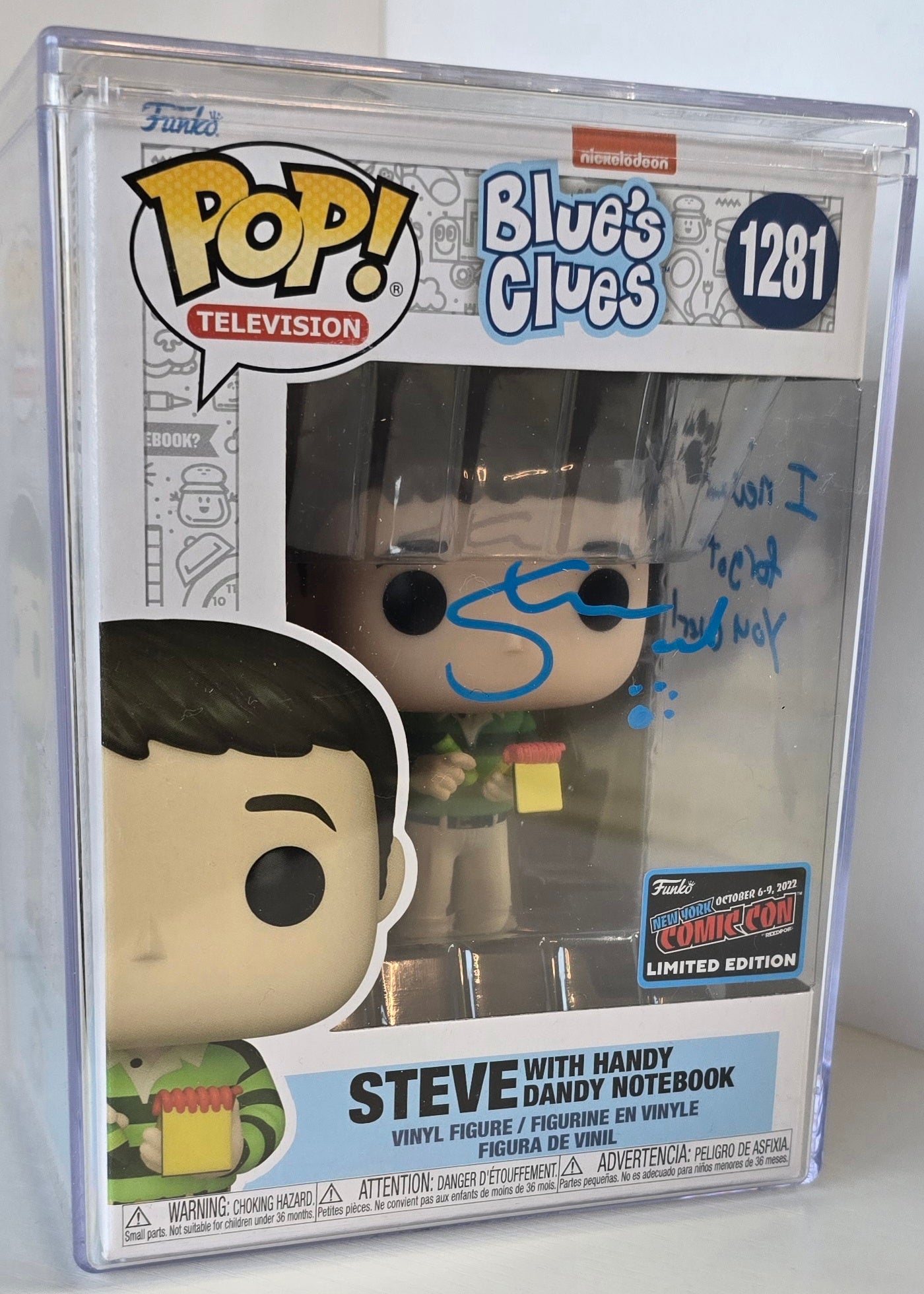 SIGNED - Funko POP! Television: Steve w/ Notebook #1281 - SIGNED