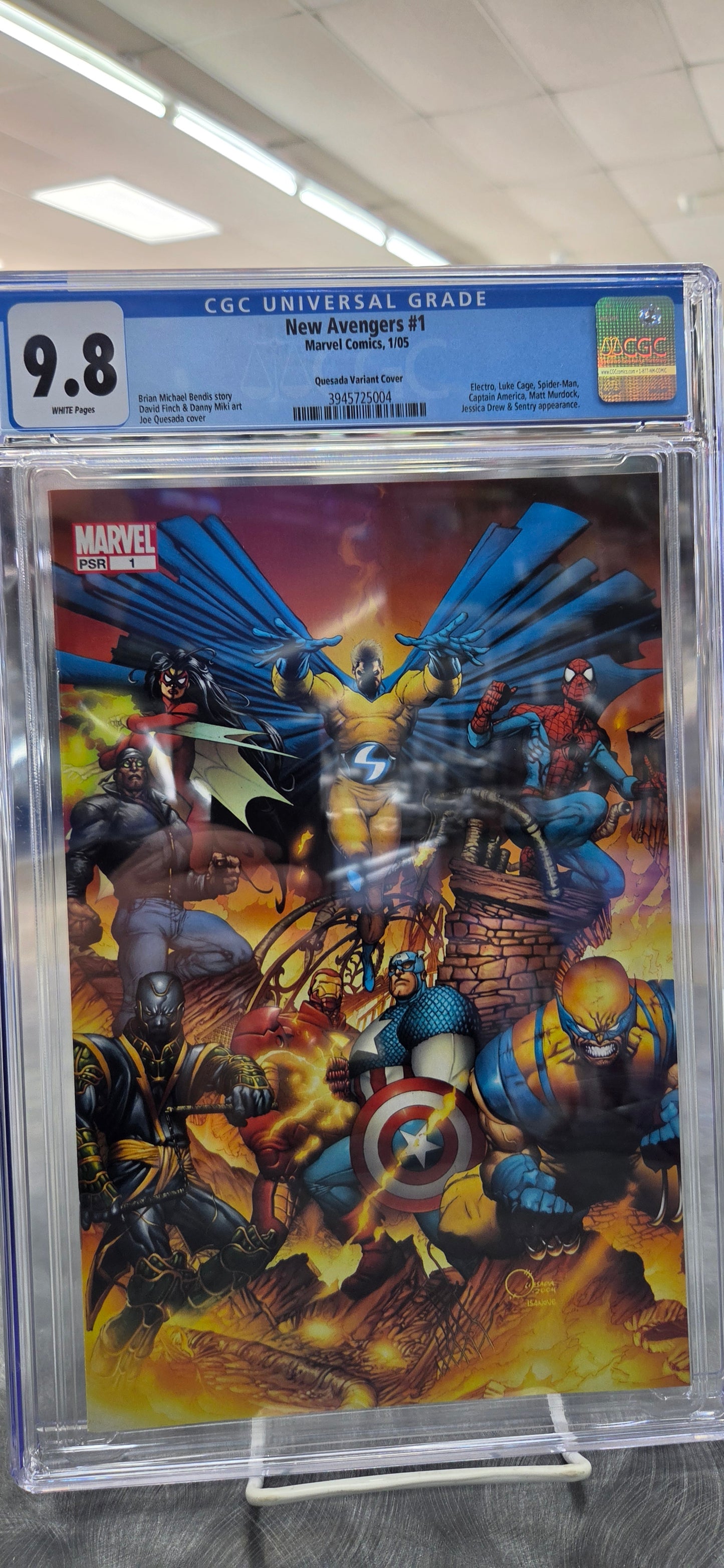 New Avengers #1 - CGC 9.8 - Quesada Variant