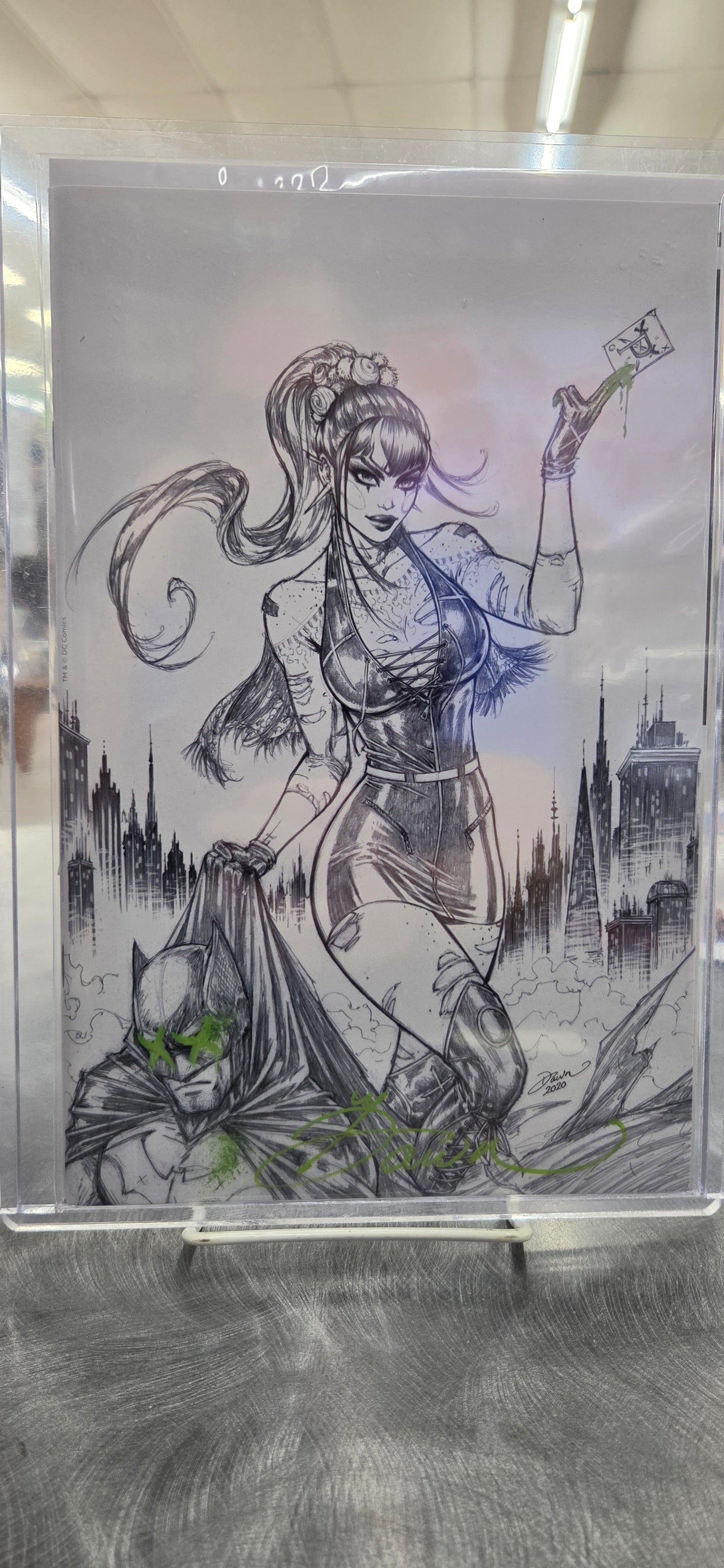 Punchline #1 - B&W Sketch - Signed Dawn McTeigue
