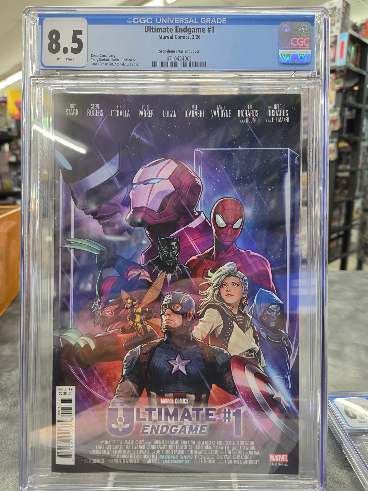 Ultimate Endgame #1 - CGC 8.5 - Stonehouse Variant Cover