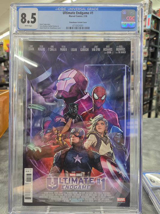Ultimate Endgame #1 - CGC 8.5 - Stonehouse Variant Cover