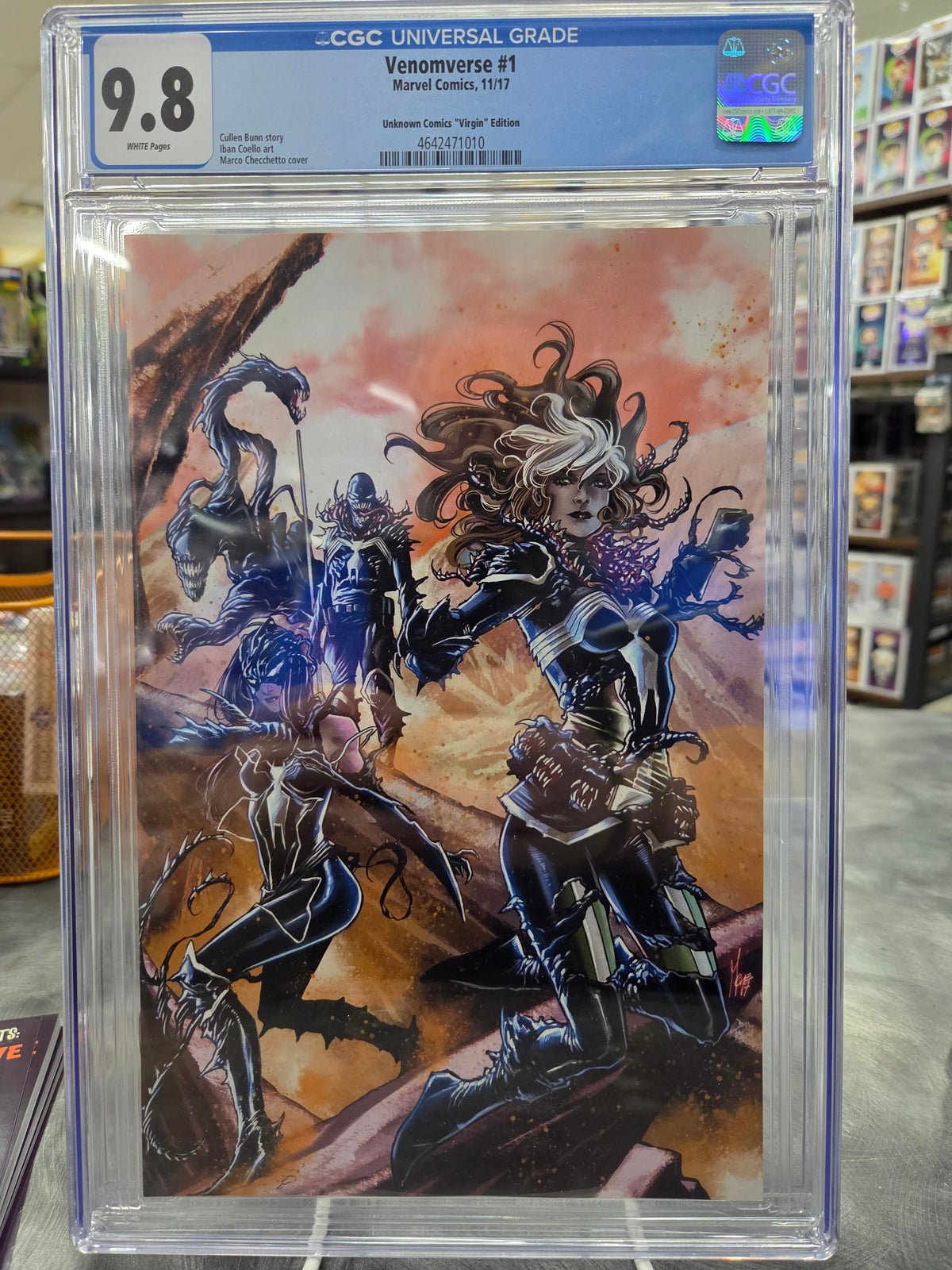 Venomverse #1 - CGC 9.38 - Unknown Comics Virgin Edition