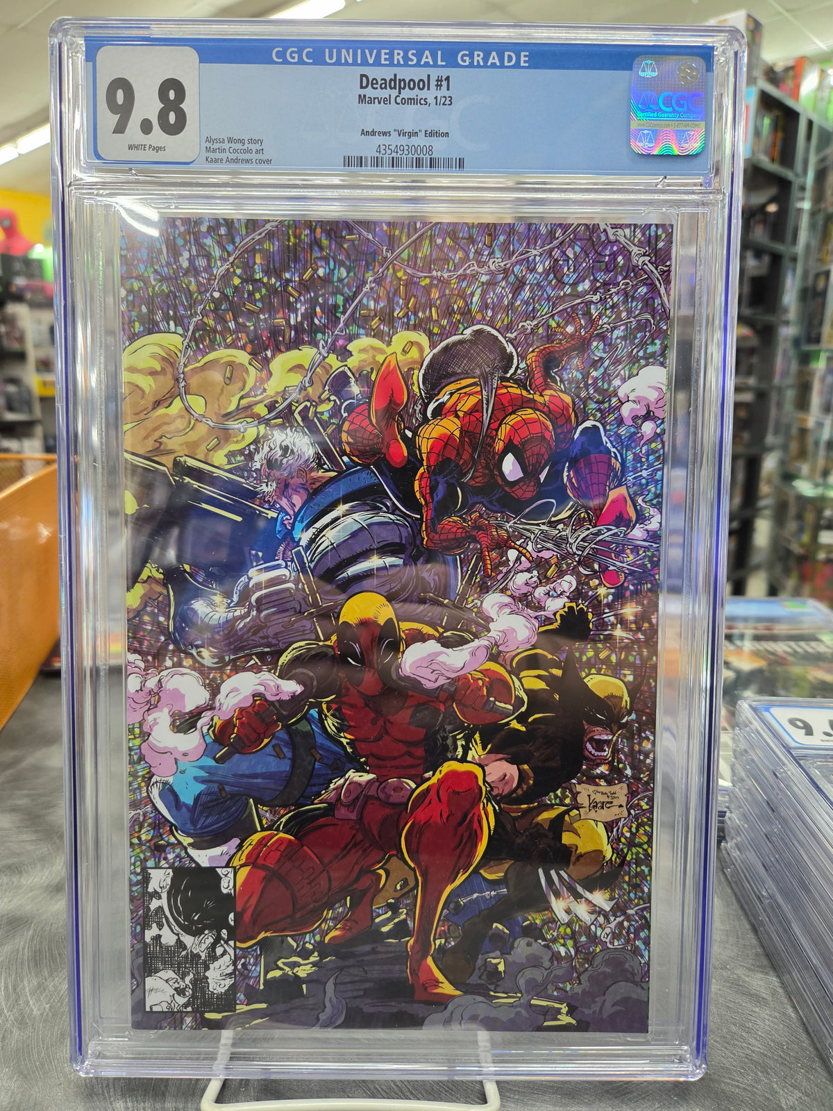 Deadpool #1 - CGC 9.8 - Andrews Virgin Edition