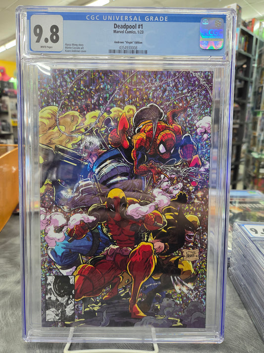Deadpool #1 - CGC 9.8 - Andrews Virgin Edition