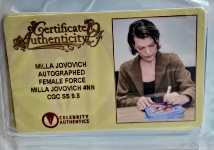CGC Signature Series 9.8 - Female Force: Milla Jovovich Signed #34/200