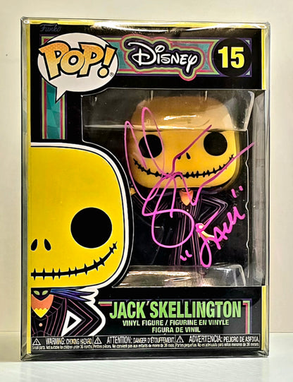SIGNED -Funko Pop! The NBC: Blacklight - Jack Skellington #15 - SIGNED JSA AI77603