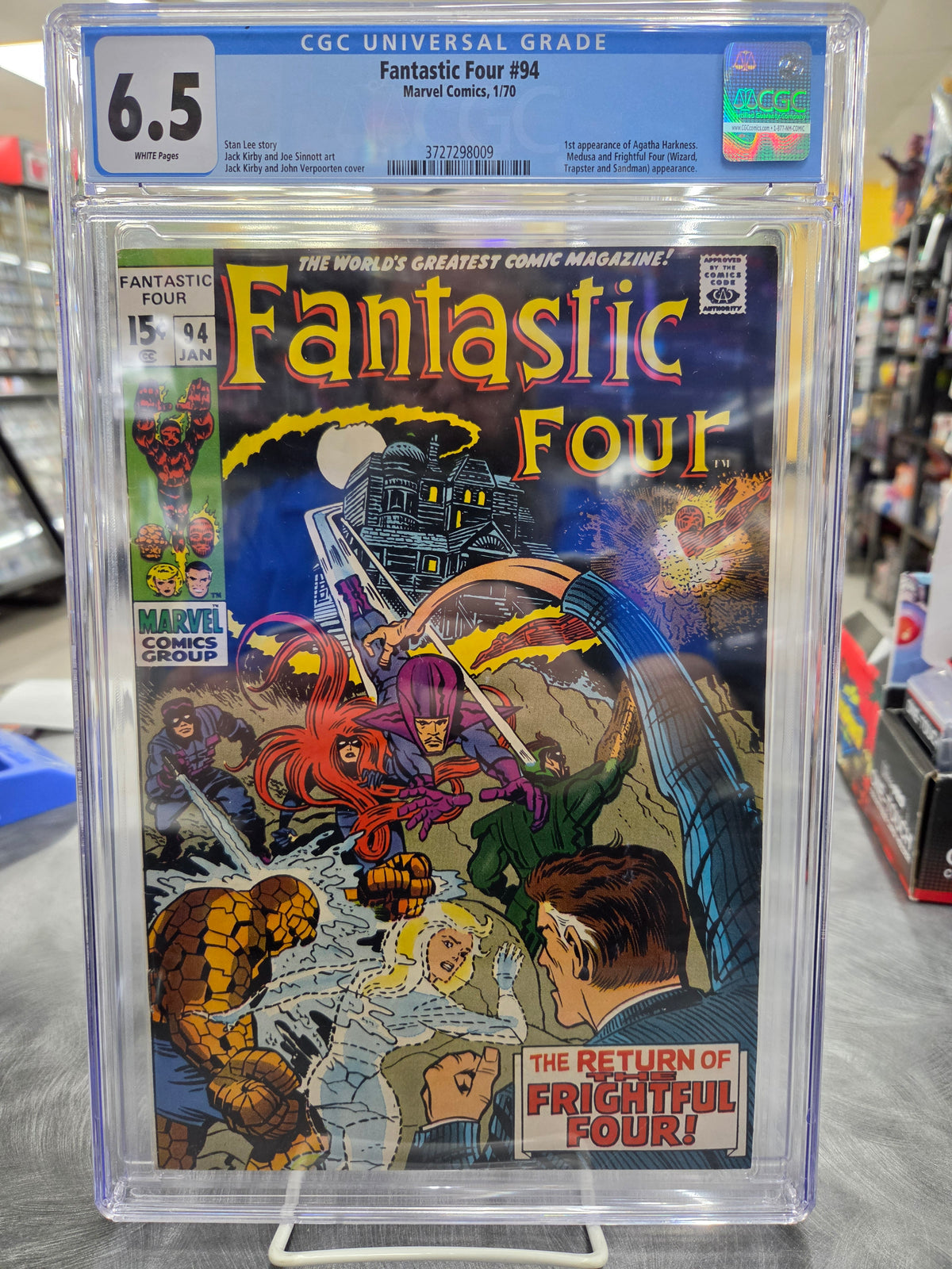 Fantastic Four #94 - CGC 6.5 - 1st App Agatha Harkness
