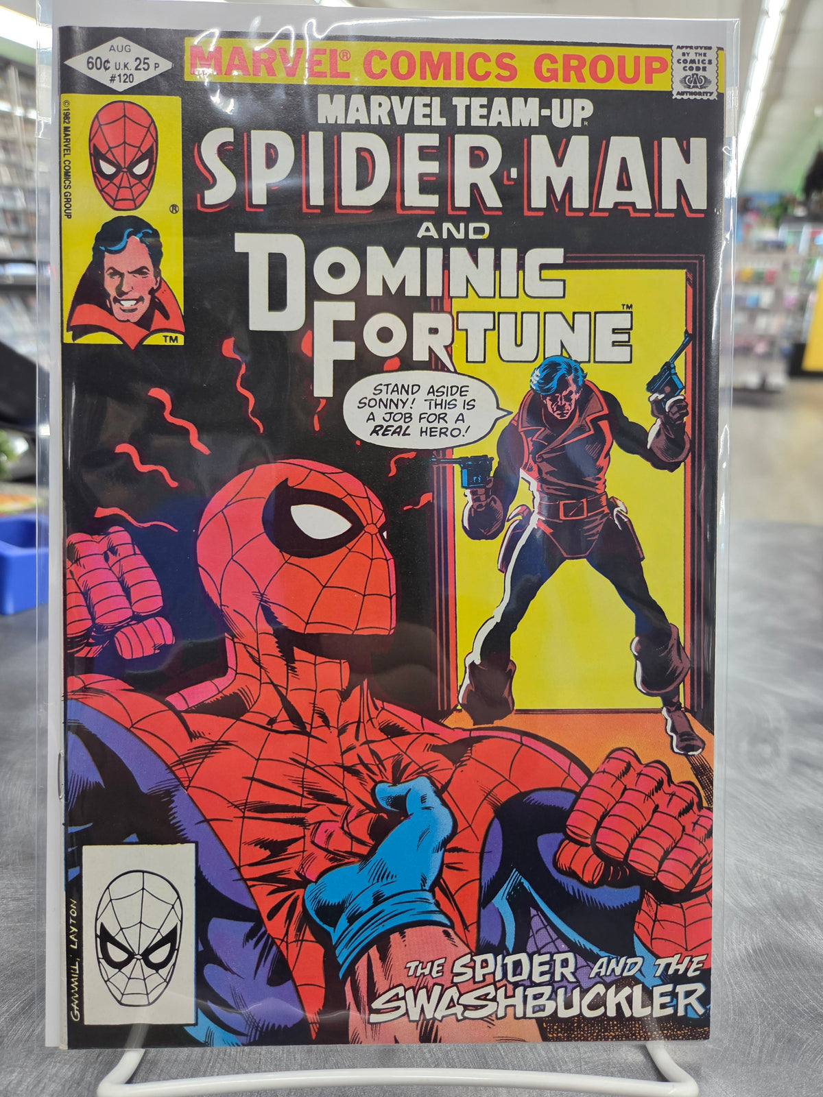 Marvel Team-Up #120 - Signed Kerry Gammill on 1st Page