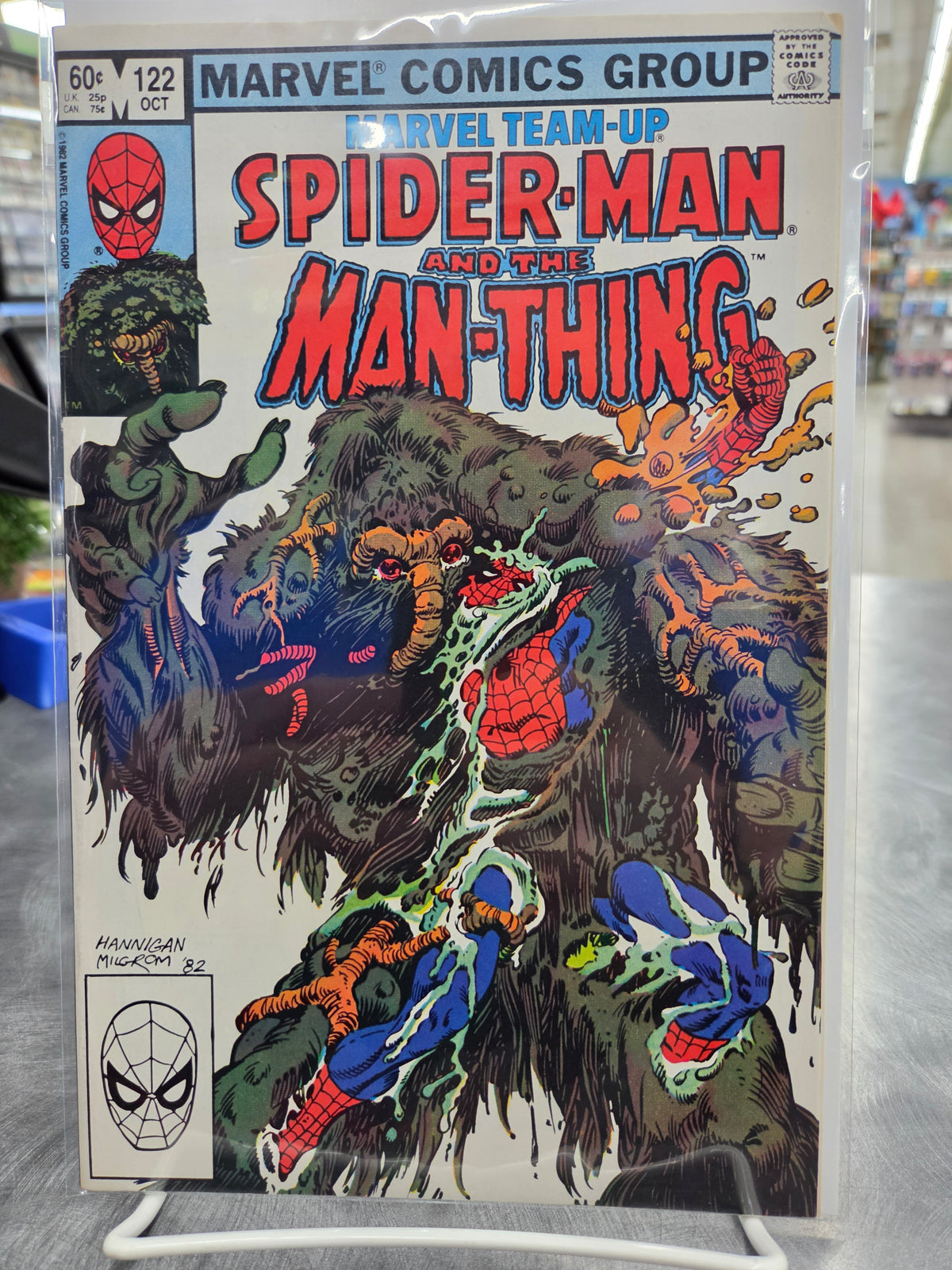 Marvel Team-Up #122 - Signed Kerry Gammill on 1st Page