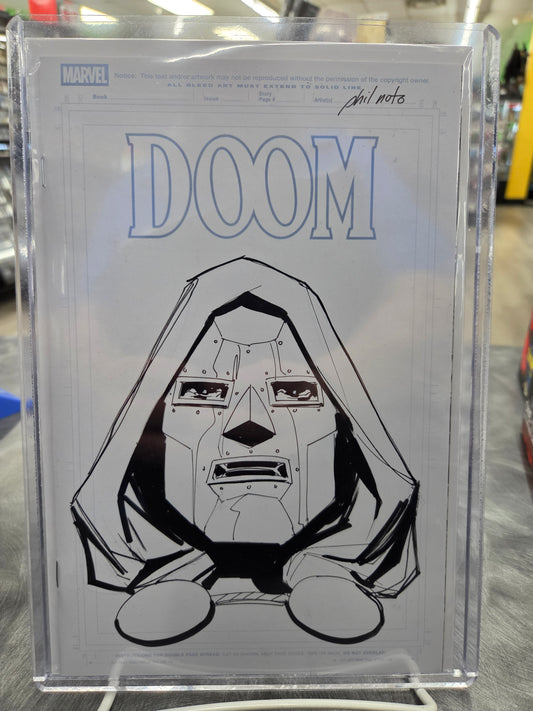Doom #1 616 Blind Bag Phil Noto Sketch