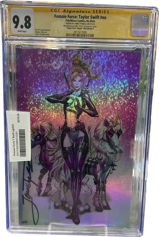 Female Force Taylor Swift CGC 9.8 Signed Tyndall