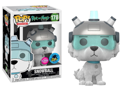 Funko Pop! Animation: Rick and morty: Snowball #178 - Flocked - LA Comic Con Exclusive