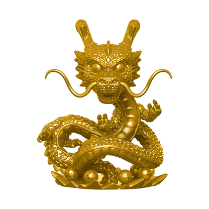 Funko Pop! Super: Animation: Dragonball Z GOLD Shenron #65 Hot Topic Exclusive