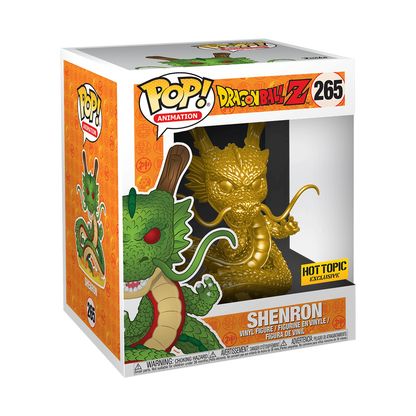 Funko Pop! Super: Animation: Dragonball Z GOLD Shenron #65 Hot Topic Exclusive