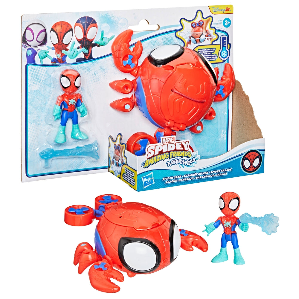 Marvel Spidey and his Amazing Friends Water-Webs Spin Crab Submarine