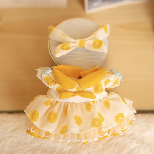 Yellow Dress - Plush Doll Clothes for Labubu - Calembou