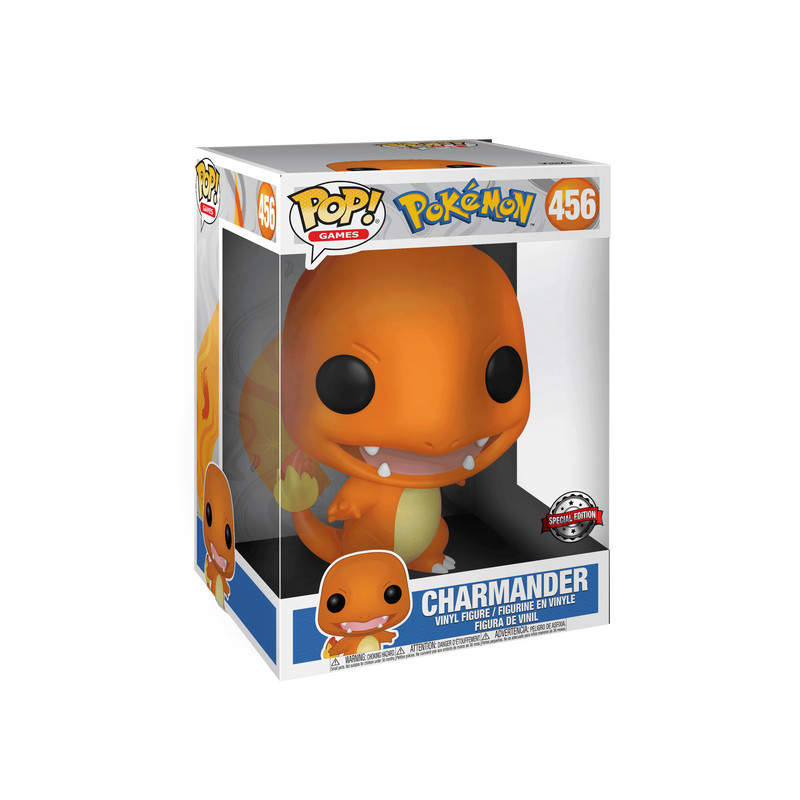 Funko POP! Games: Jumbo - Pokemon - Charmander #456 Special Edition