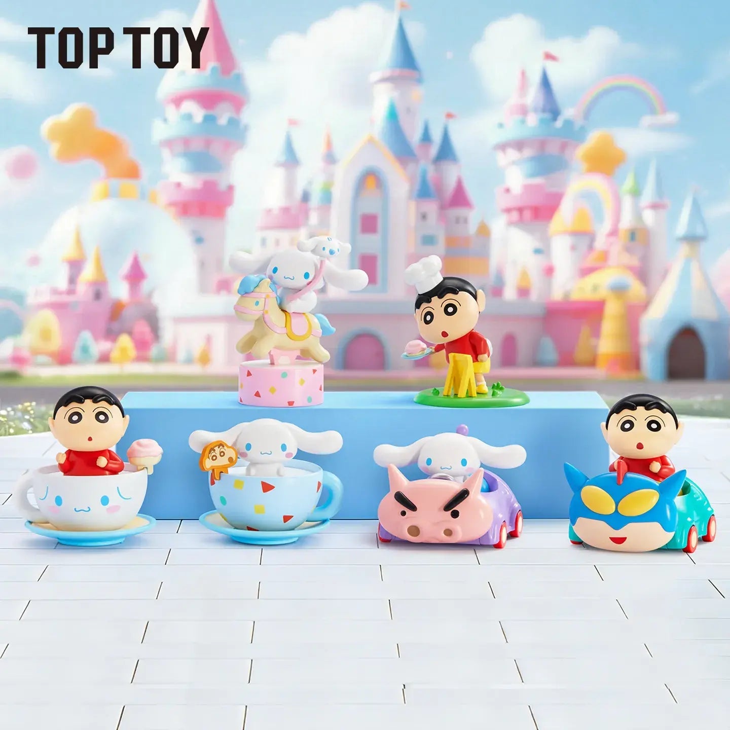 CINNAMOROLL X CRAYON SHINCHAN Wonderland Series Figures Blind Box