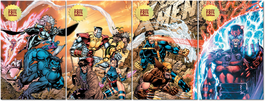 [4 PACK 🚨 Limited Edition! 🚨] [FOIL] X-Men 1991 #1 Facsimile Edition Unknown Comics Jim Lee Exclusive Connecting Cover PREMIUM Var (02/12/2025)