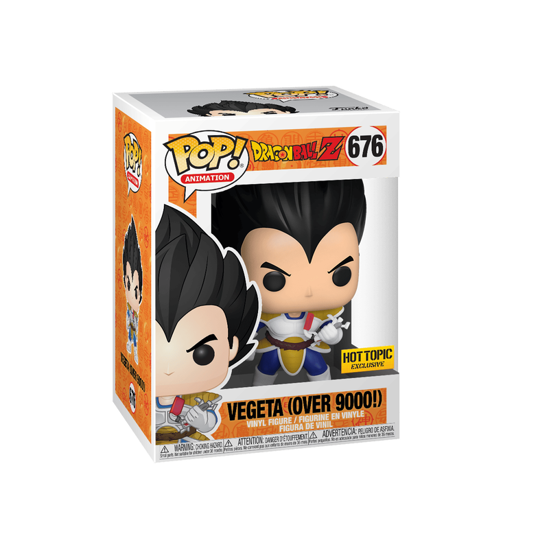 Funko Pop! Animation: DragonBall Z: Vegeta (Over 9000!) #676 - Hot Topic Exclusive