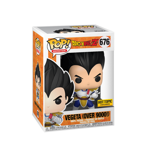 Funko Pop! Animation: DragonBall Z: Vegeta (Over 9000!) #676 - Hot Topic Exclusive
