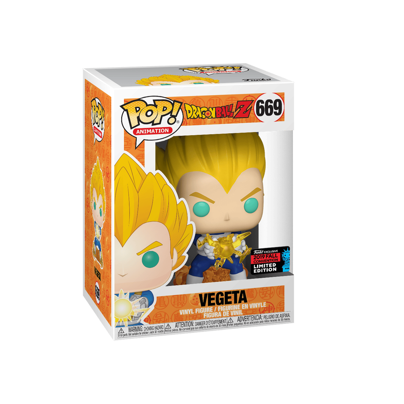 Funko Pop! Animation: Dragonball Z - Vegeta #669 2019 Fall Convention Ed